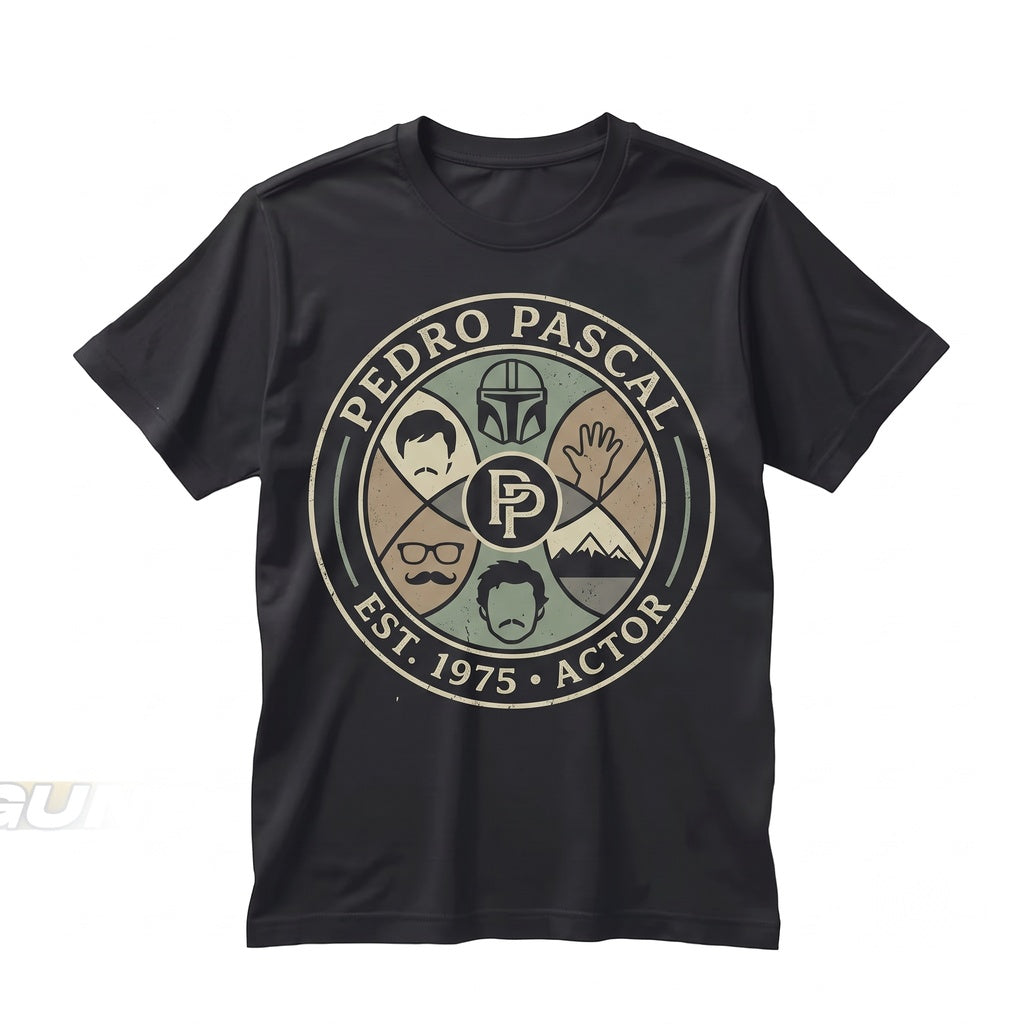 Pedro Pascal Vintage Retro 90s Graphic Actor Fan Gift Unisex TShirt