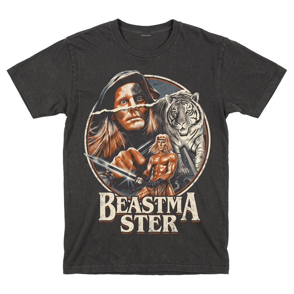 Vintage Vintage 80s Fantasy Action Beastmaster Graphic Cotton Short Sleeve Unisex TShirt
