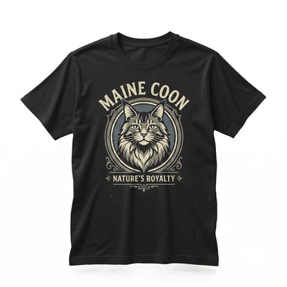Maine Coon Cat Sketch Hand Drawn Mom Pet Lover Graphic Apparel Gift Unisex TShirt
