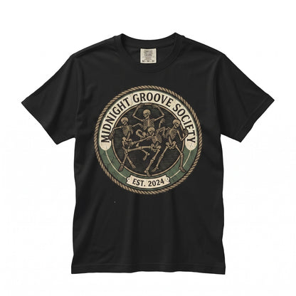 Dancing Skeleton Graphic Funny Halloween Spooky Season Vintage Apparel Unisex TShirt