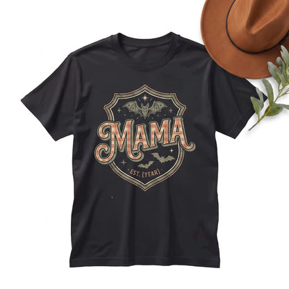 Pink Checkered Spooky Season Halloween Gift for Mom Mama Graphic Unisex TShirt