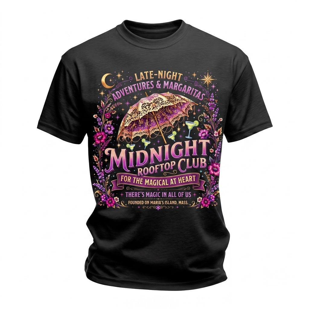 Midnight Margaritas Salt Rosemary Lavender Love Witchy Halloween Unisex TShirt