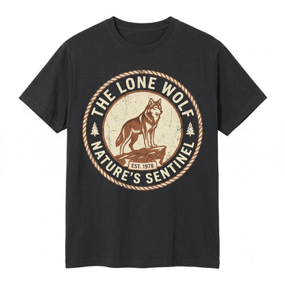 Vintage 90s Wolf Graphic Retro Forest Wildlife Animal Nature Hunter Dad Gift Unisex TShirt