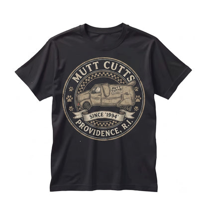 Mutt Cutts Dog Grooming Van Retro 90s Comedy Movie Graphic Unisex TShirt