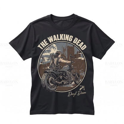 Vintage Daryl Dixon Norman Reedus Crossbow Zombie Apocalypse Fan Apparel Graphic Unisex TShirt