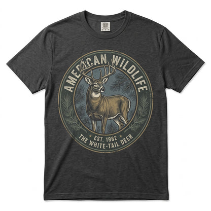Vintage 90s Deer Buck Graphic Retro Rustic Wildlife Hunting Outdoors Dad Gift Unisex TShirt