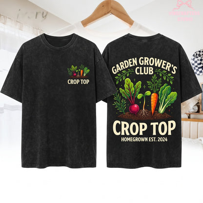 Funny Vegetable Home Gardener Plant Lover Summer Gift Unisex Wash T-Shirt