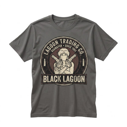 Revy Black Lagoon Anime Graphic Waifu Manga Vintage Cotton Streetwear Apparel Unisex TShirt