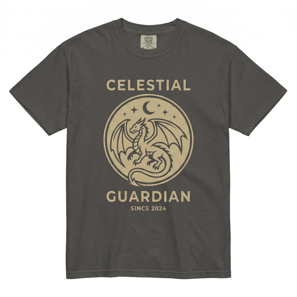 Embroidered Moon and Dragon Fantasy Bookish Witchy Vibes Unisex TShirt