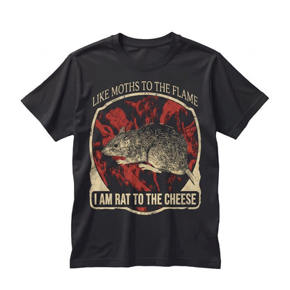 Rat to the Cheese Retro Japan Graphic Cotton Apparel Unisex TShirt