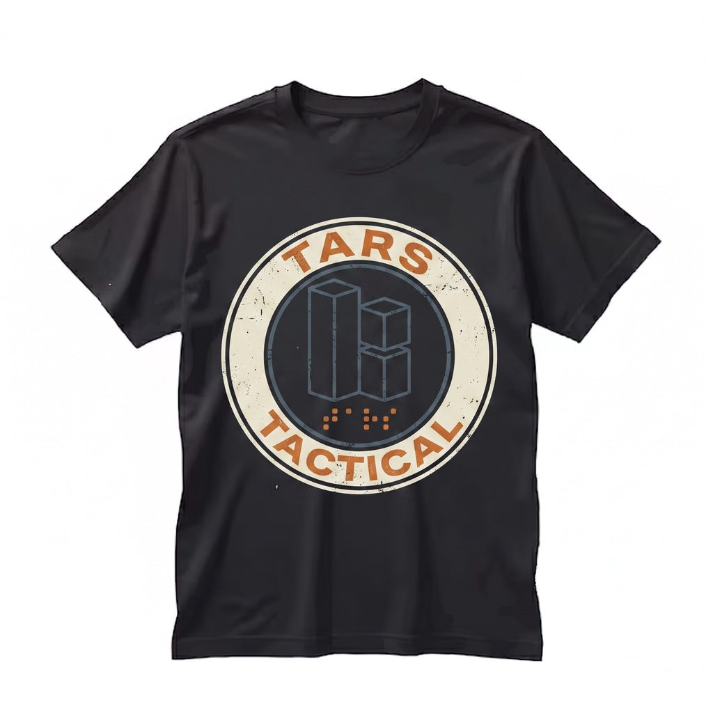 Tars Robot Sci-Fi Space Movie Graphic Back Print Vintage Cotton Unisex TShirt