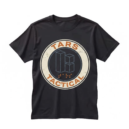 Tars Robot Sci-Fi Space Movie Graphic Back Print Vintage Cotton Unisex TShirt