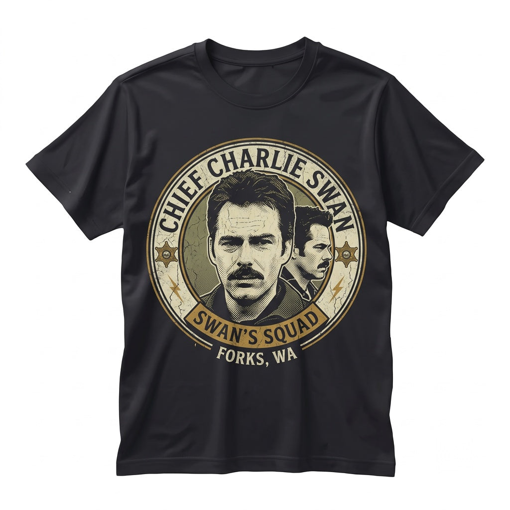 Vintage Charlie Swan Graphic Gift Apparel for Men and Women Unisex TShirt