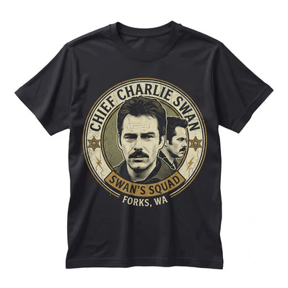 Vintage Charlie Swan Graphic Gift Apparel for Men and Women Unisex TShirt
