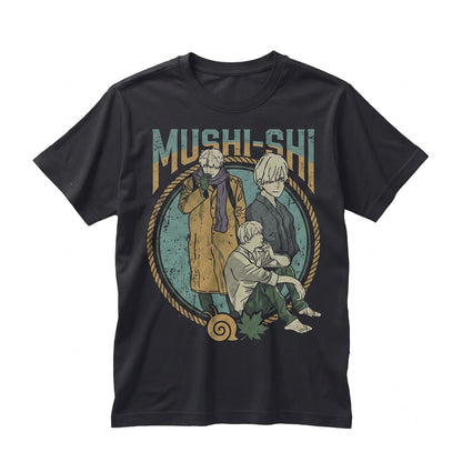Mushishi Anime Ginko Graphic Print Manga Japanese Spirit Master Top Apparel Unisex TShirt