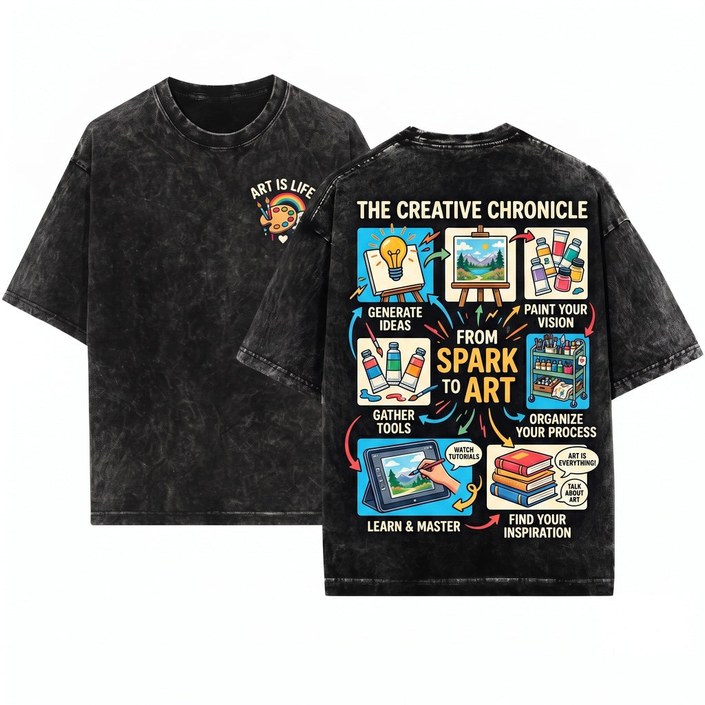 Artist Things I Do In My Spare Time Creative Souls Unisex Wash T-Shirt