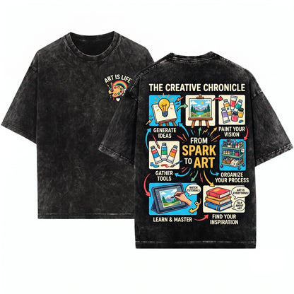 Artist Things I Do In My Spare Time Creative Souls Unisex Wash T-Shirt