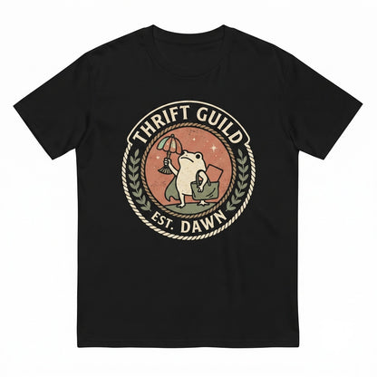 We Thrift At Dawn Frog Collector Meme Vintage Apparel Unisex TShirt