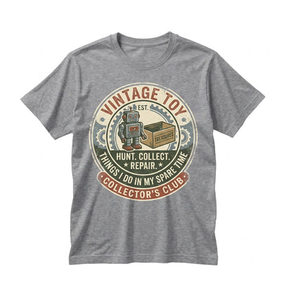 Vintage Retro Graphic Wind-Up Robot Design Classic Mechanical Toy Unisex TShirt