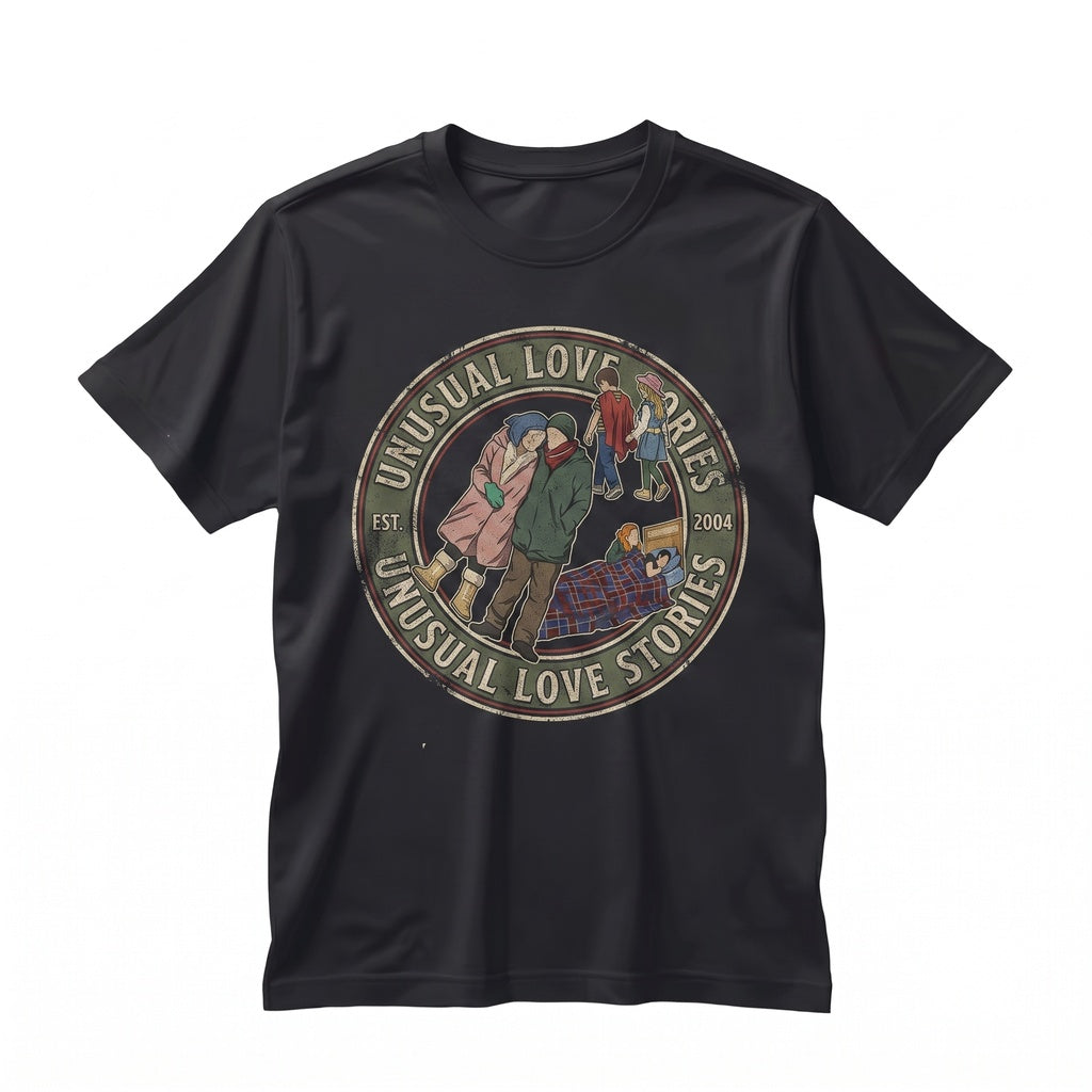Eternal Sunshine Movie Collage Joel Clementine Retro Sci-Fi Romance Film Fan Art Graphic Unisex TShirt