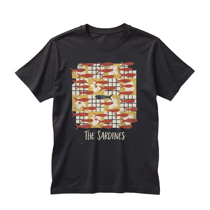 Sardines Vintage Graphic Style Casual Top Unisex TShirt