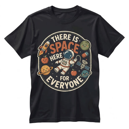 Inclusion SPED Teacher Paraprofessional Gift Autism Support Back to School Space Unisex TShirt