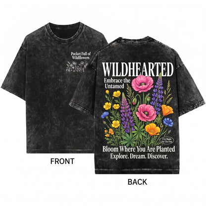 Floral Wildflowers Flower Lover Women Crewneck Sweatshirt Unisex Wash T-Shirt