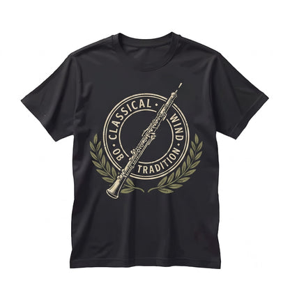 Bassoonist Musician Graphic Faux Gold Orchestra Woodwind Instrument Apparel Unisex TShirt