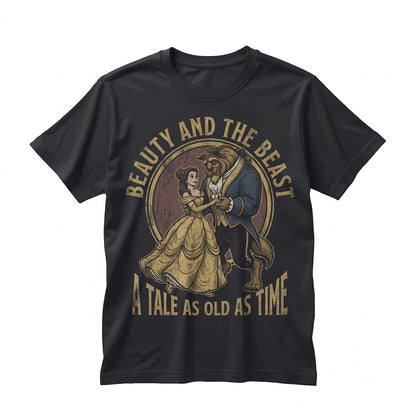 Vintage Beauty and Beast Princess Belle Tale as Old Time Fairy Tale Theme Park Vacation Apparel Unisex TShirt