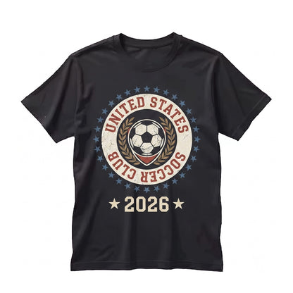 Vintage America Football Fan Sweatshirt, 2026 Tournament Graphic Crewneck Back Print Apparel Unisex TShirt