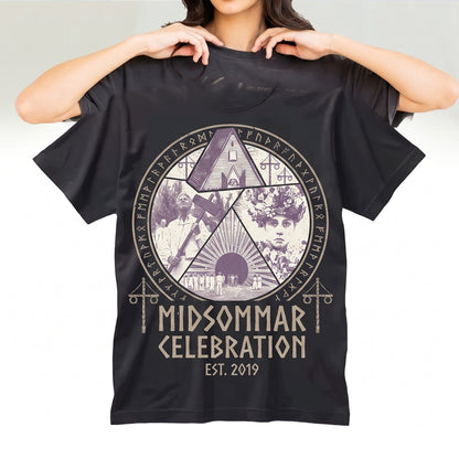 Retro Midsummer Swedish Folk Festival Graphic Funny Modern Horror Unisex TShirt