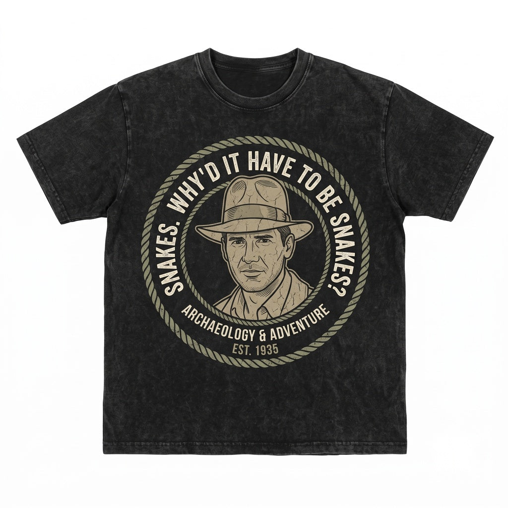 Vintage Adventure Archaeologist Raiders Lost Ark Hollywood Studios Oversized Unisex TShirt
