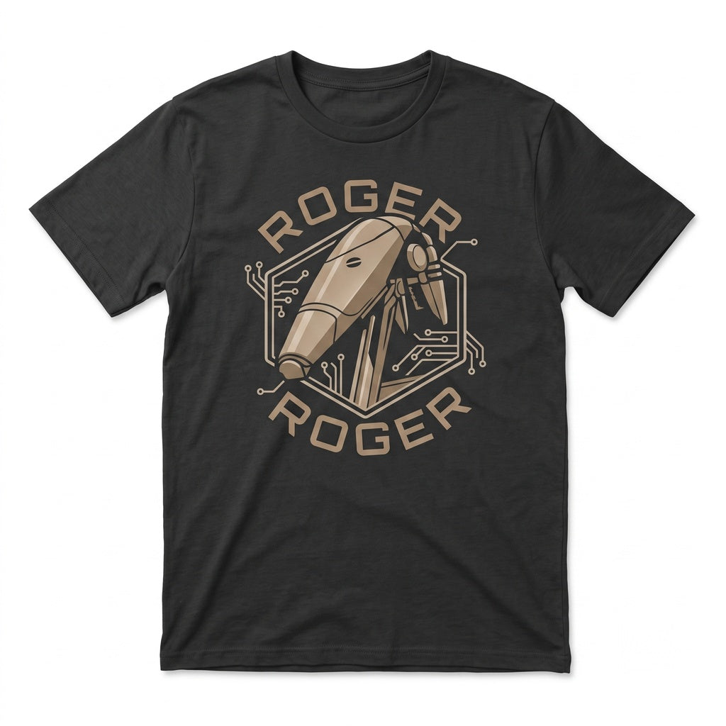 Roger Battle Droid Graphic Galaxy Edge Hollywood Studios Theme Park Family Vacation Outfit Fan Gift Unisex TShirt