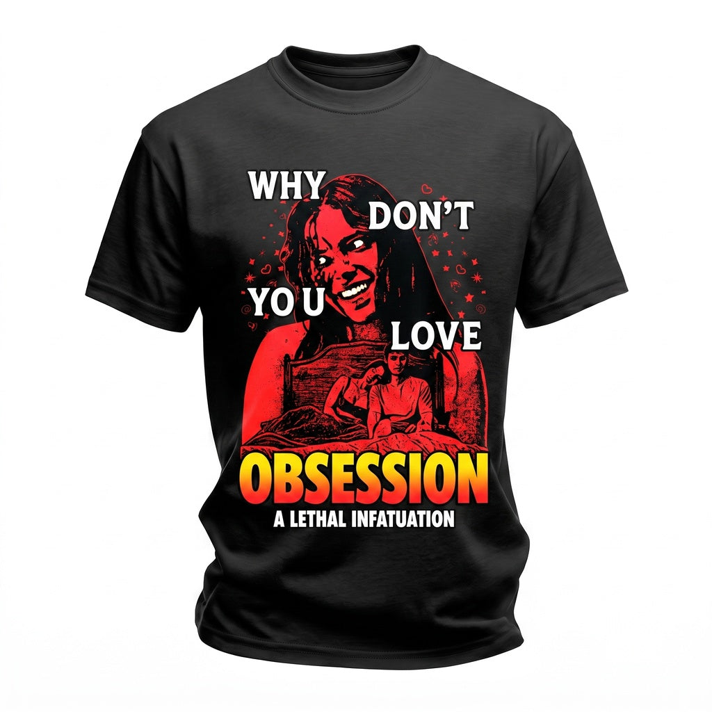 Obsession Movie Why Dont We Love Me Vintage Gothic Horror 2026 Thriller Film Fan Gift Unisex TShirt