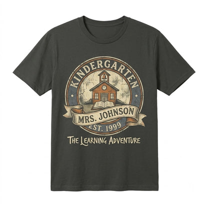 Custom Kindergarten Preschool Second Grade Teacher Back To School Plus Size Unisex TShirt