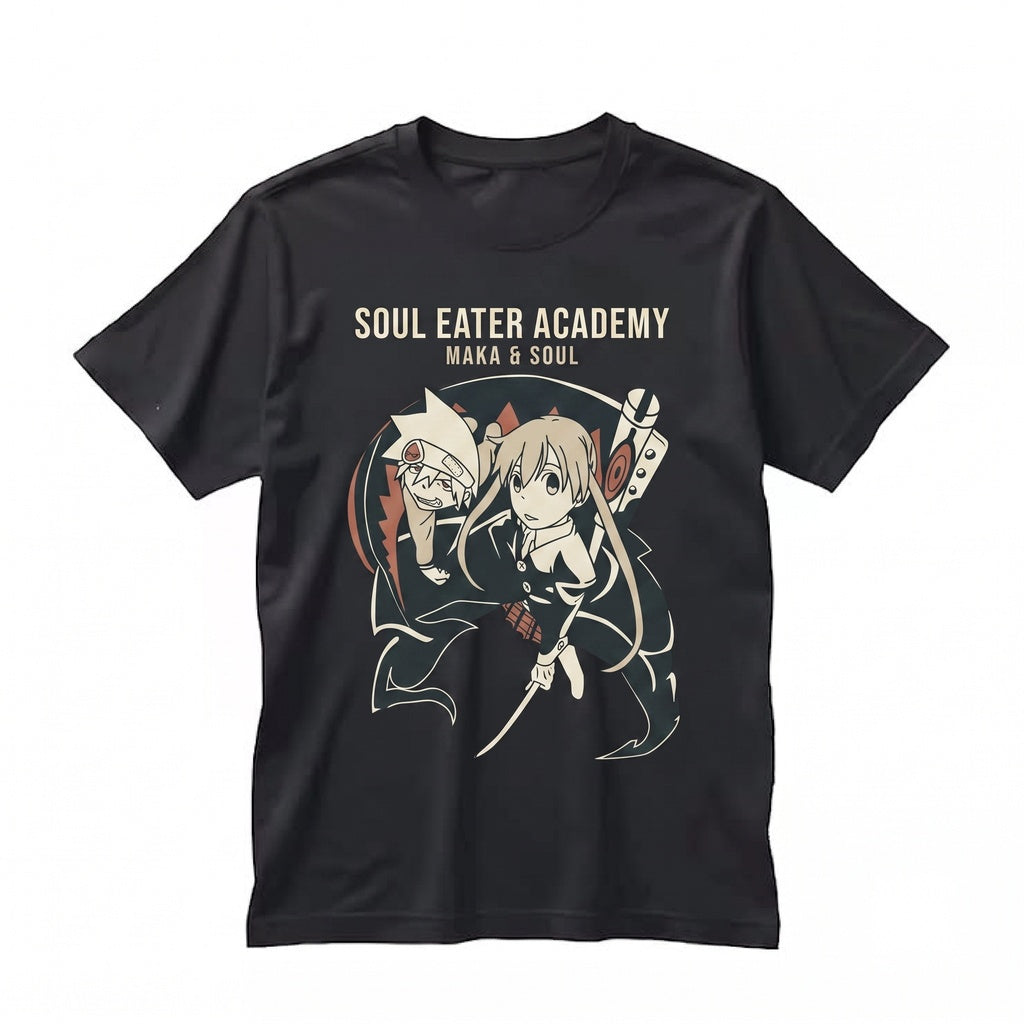 Maka Albarn Scythe Meister Graphic Anime Apparel, Dark Fantasy Manga Vintage Unisex TShirt