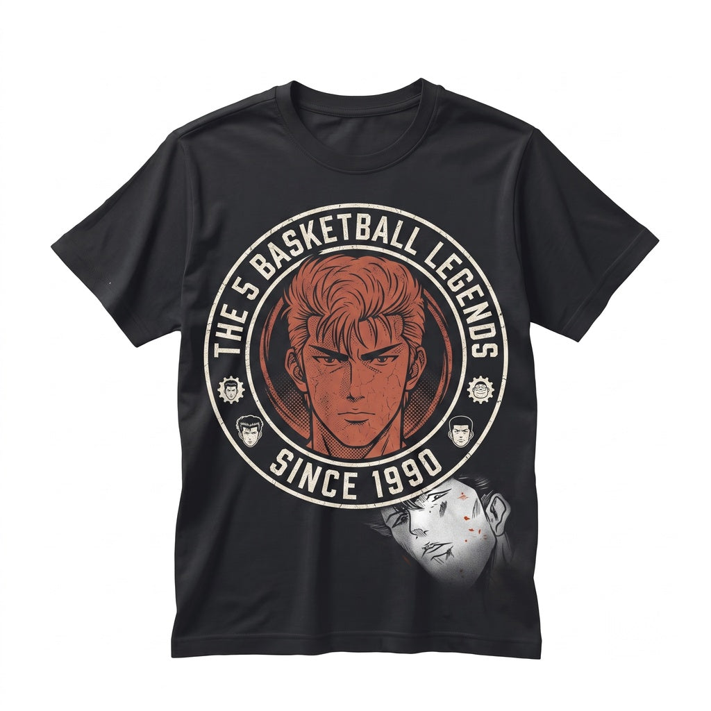 Vintage 90s Basketball Anime Graphic Otaku Sport Lovers Unisex TShirt
