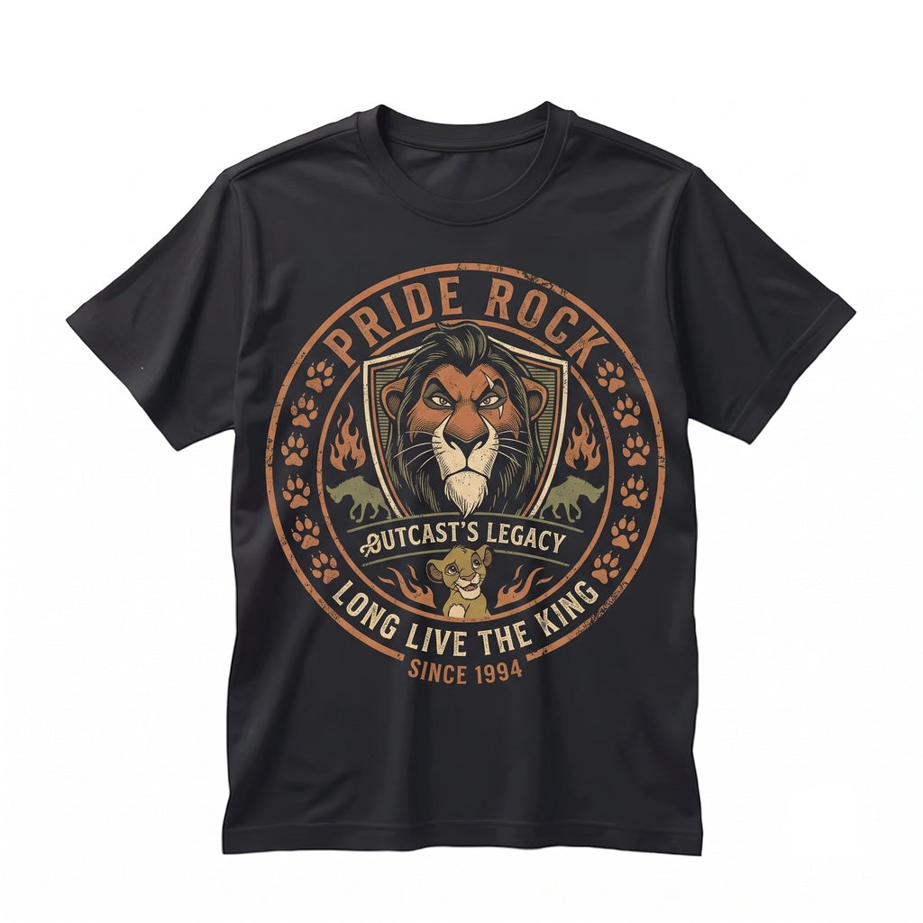 Oversized Wicked Lion Scar Villain Theme Park Safari Vacation Gift Unisex TShirt