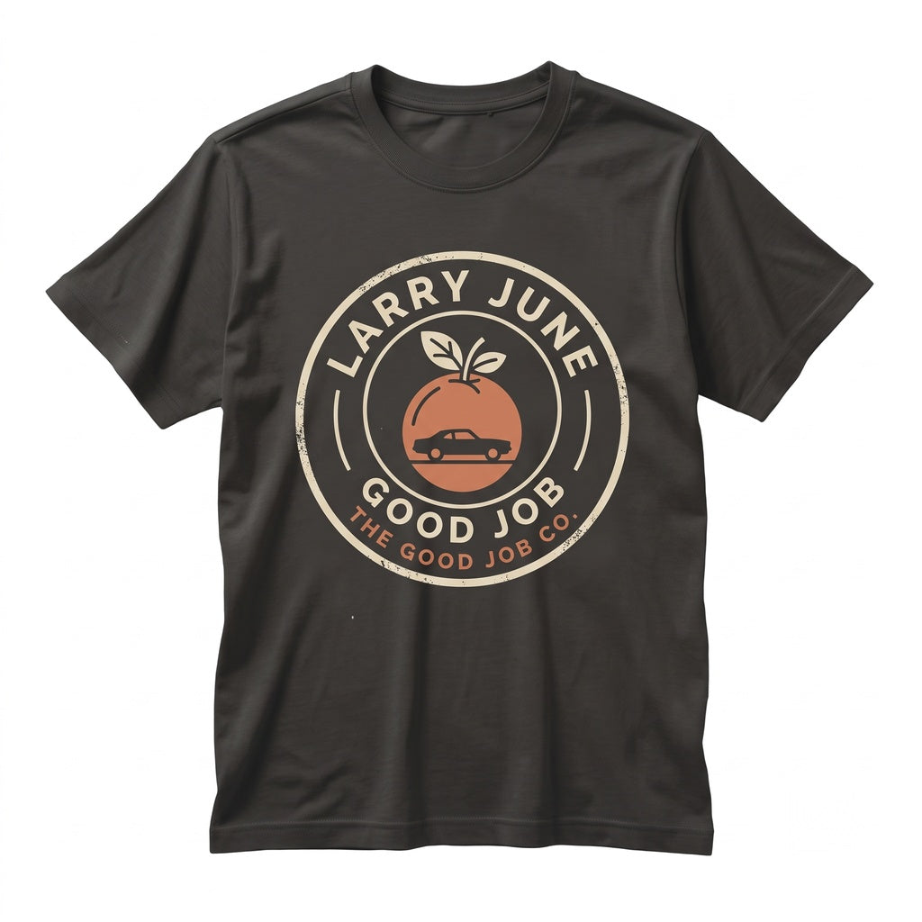 Larry June Vintage Hip Hop Orange Print Unisex TShirt