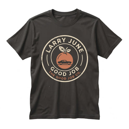 Larry June Vintage Hip Hop Orange Print Unisex TShirt