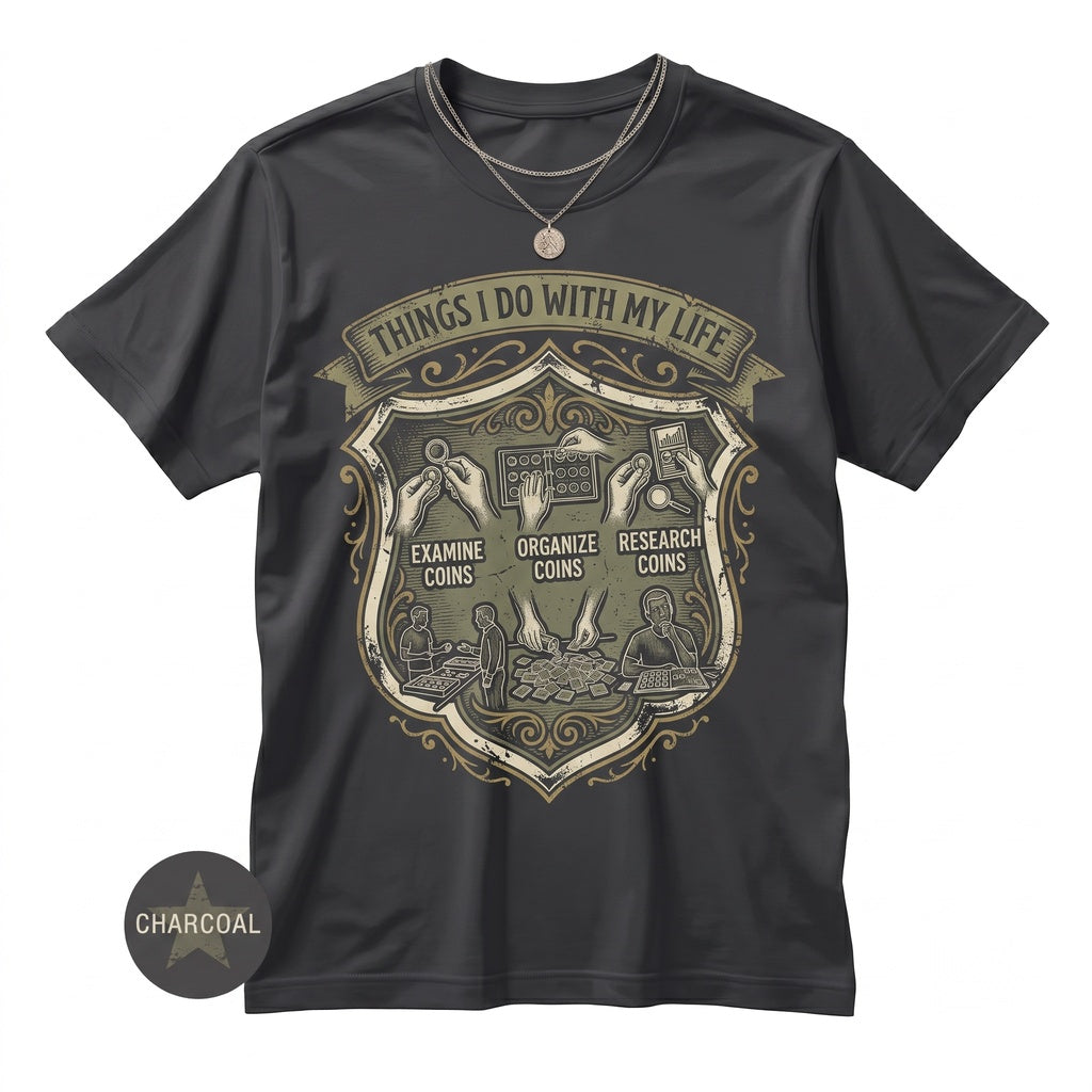 Funny Numismatist Coin Collector Graphic Hobbyist Novelty Money Lover Unisex TShirt