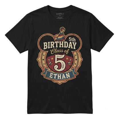 Personalized Cartoon Mouse Pals Birthday Party Signature Balloon Celebration Gift Unisex TShirt