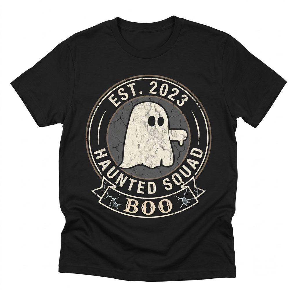 Ghost Pocket Print Halloween Spooky Season Fall Graphic Crewneck Apparel Unisex TShirt