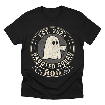 Ghost Pocket Print Halloween Spooky Season Fall Graphic Crewneck Apparel Unisex TShirt
