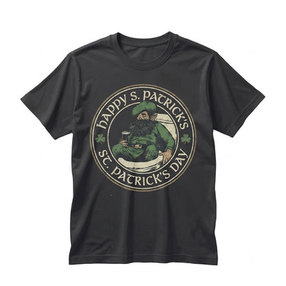 Funny Drunk Leprechaun St. Patricks Day Sweatshirt, Irish Clover Graphic Apparel Unisex TShirt
