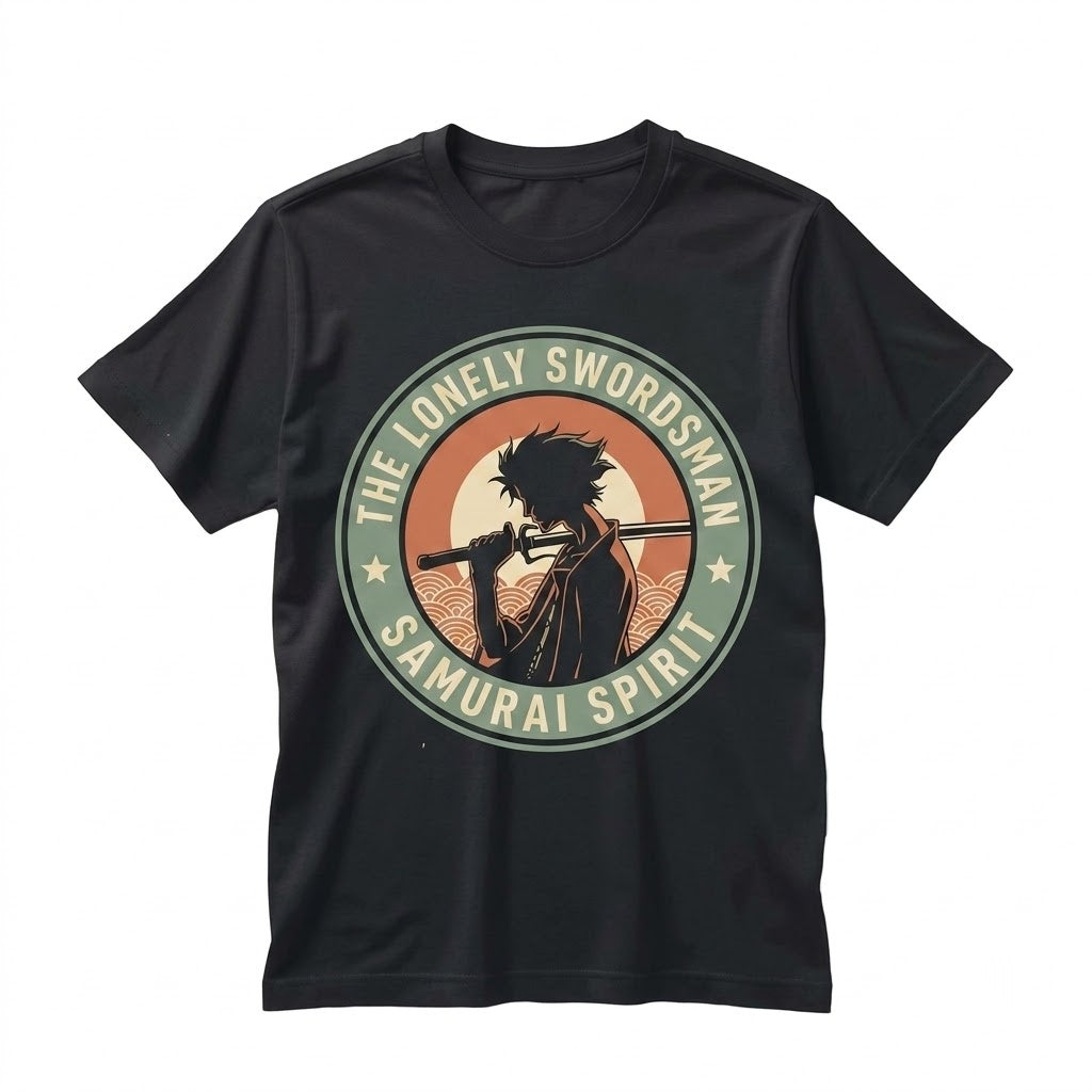 Vintage Hip Hop Edo Warrior Graveyard Walk Graphic Manga Jersey Top, Mugen Jin Fuu Kasumi Unisex TShirt