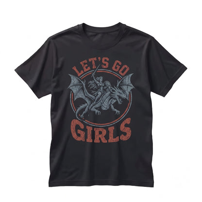 Warrior Woman Dragon Rider Fantasy Graphic Feminist Empowerment Strong Girls Apparel Unisex TShirt