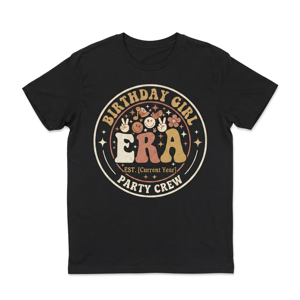 Birthday Girl Era Retro Party Graphic Apparel Outfit Unisex TShirt