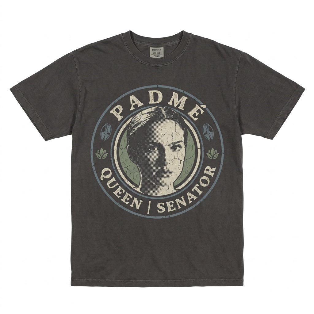 Vintage Padme Queen Amidala Graphic Attack Of The Clones Sci-Fi Movie Gift Apparel for Her Unisex TShirt
