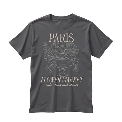 Vintage Parisian Botanical Print Soft Cotton Unisex TShirt
